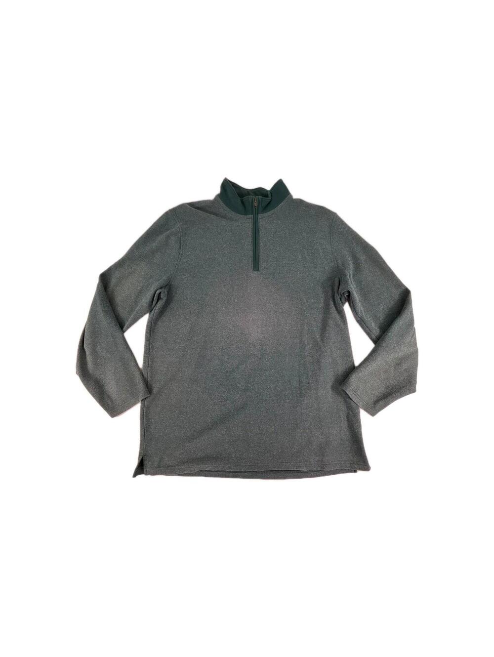 Pendleton 1/4 Zip Pullover Size L Mens Cotton Blend Green Sweater